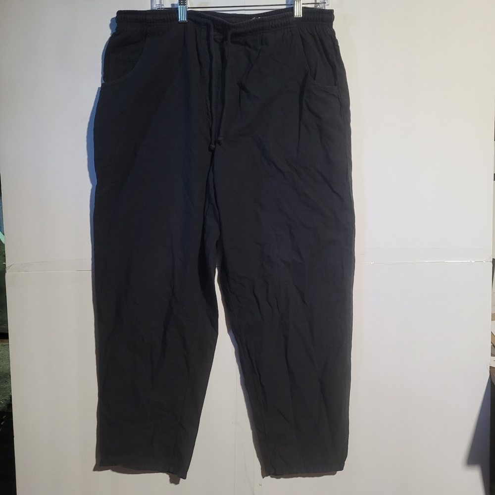 Erika & Co Womens Black Relaxed Fit Joggers